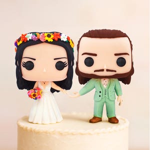 Custom POP wedding cake toppers | Free accessories and pets