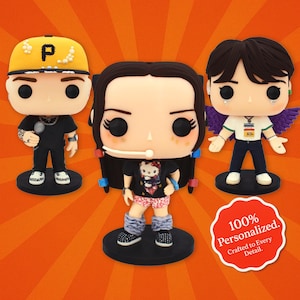 Custom POP handmade figure | Free accessories and pets