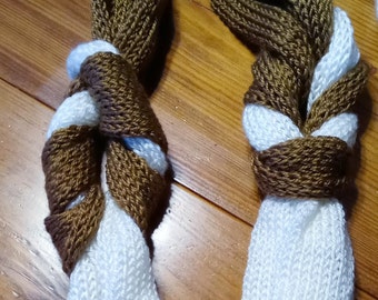 Knit Braided Infinity Scarf
