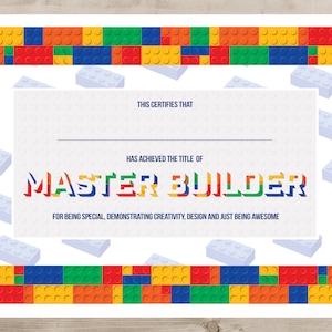 Master Builder Certificate