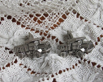 Vintage White Motor Company Truck Cufflinks