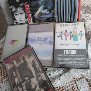 Vintage Rock Music Cassettes