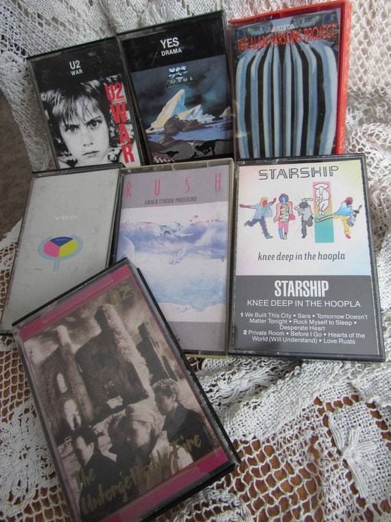 Vintage Rock Music Cassettes