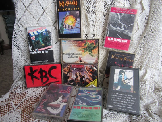 Vintage Music Cassettes - Hard Rock/Heavy Metal