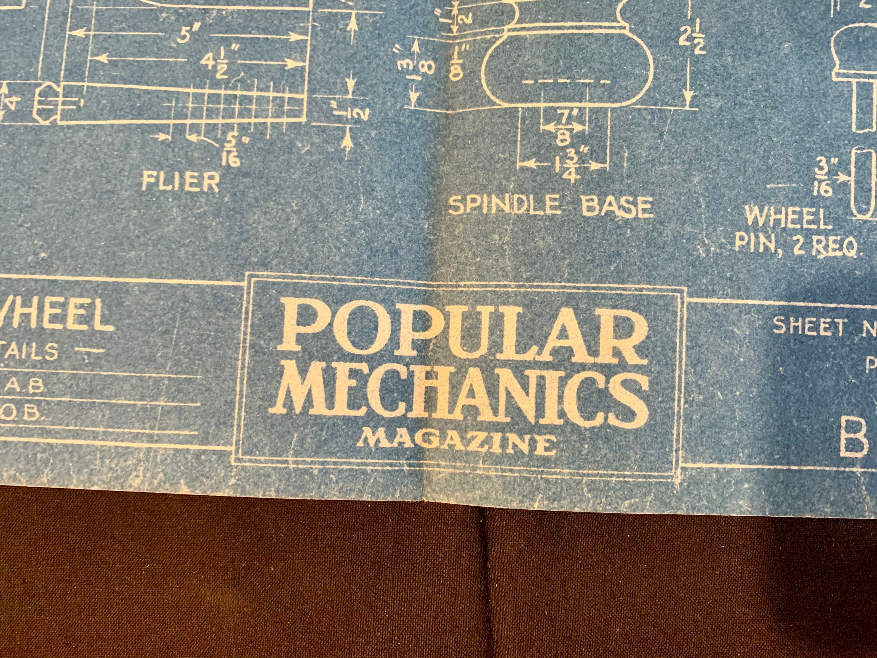 Colonial Spinning Wheel Blueprints Etsy