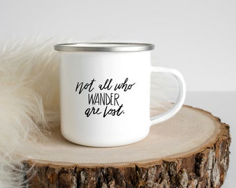Lord of the Rings Camping Mug | Book Lover Gift | Bookish Mug | LOTR Mug | Bookish Gift | Campfire Mug | Gift for Readers | Enamel Book Mug