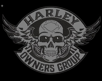 Harley Owners Club Embroidery Machine File