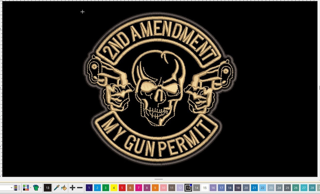 My Gun Permit Embroidery Machine File - Etsy