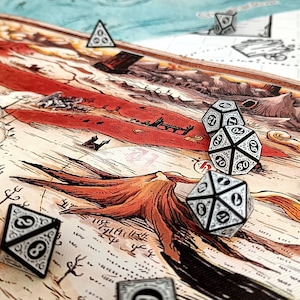 BG Descent Into Avernus Full-Size Map Prints on Poster Paper or Cotton Canvas - 1" Inch Grid 28 Player Map Bundle
