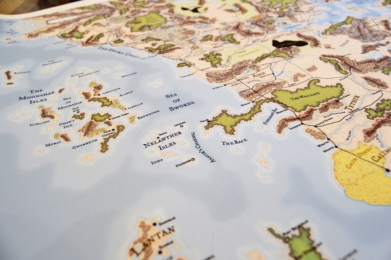 Forgotten Realms Canvas Print RPG Battle Maps Rolled up | Etsy