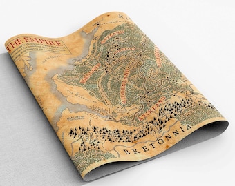 War Hammer Empire Map Canvas Print - Premium Quality Battlemap Print On High Grade Cotton Canvas