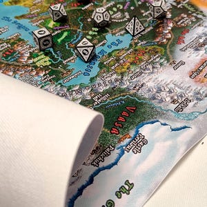 1372 Forgotten Realms Map Canvas Print - Premium Quality Battlemap ...