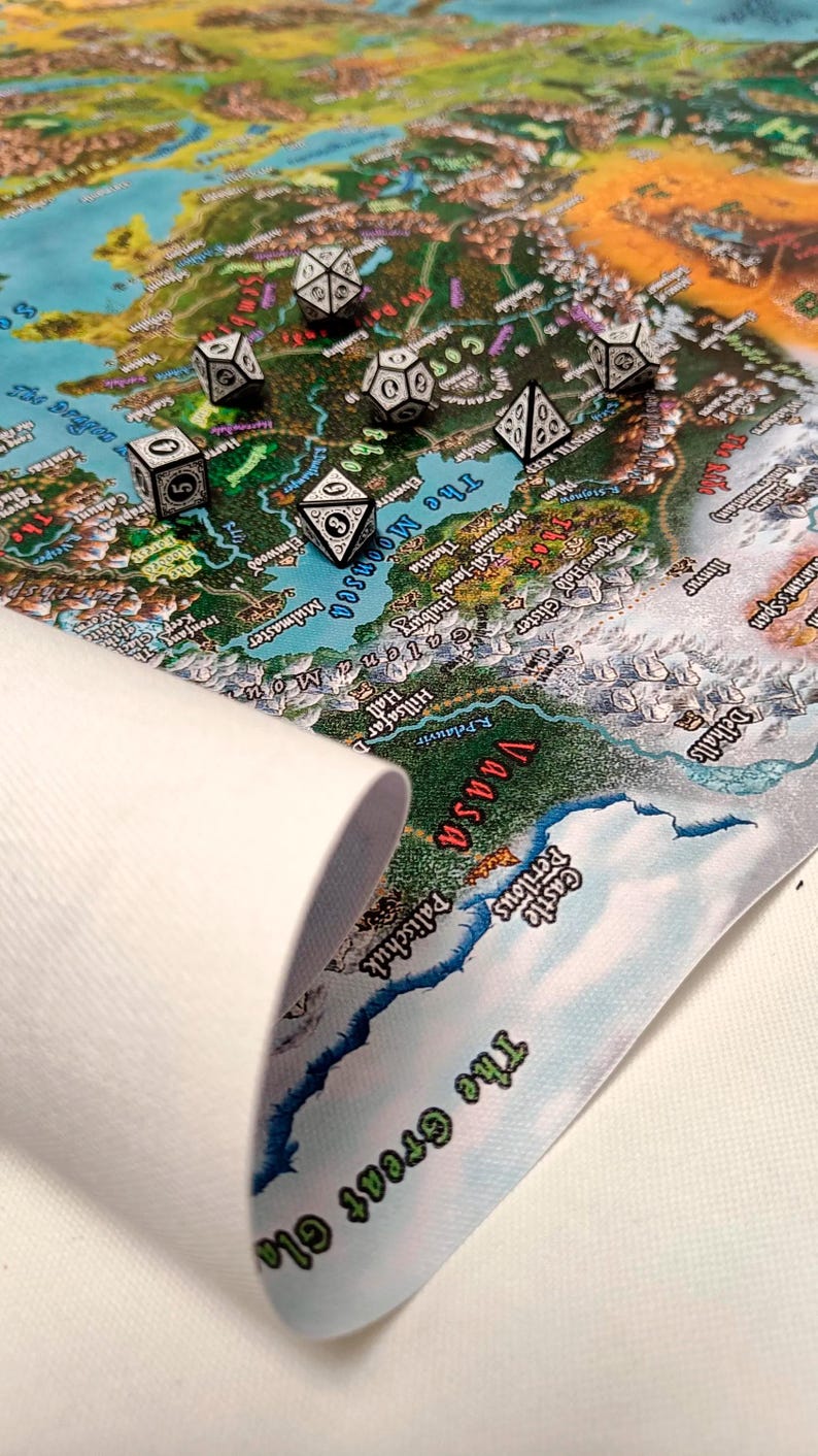 1372 Forgotten Realms Map Canvas Print - Premium Quality Battlemap ...