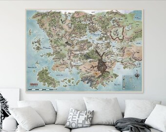 Forgotten Realms Canvas Map - Etsy