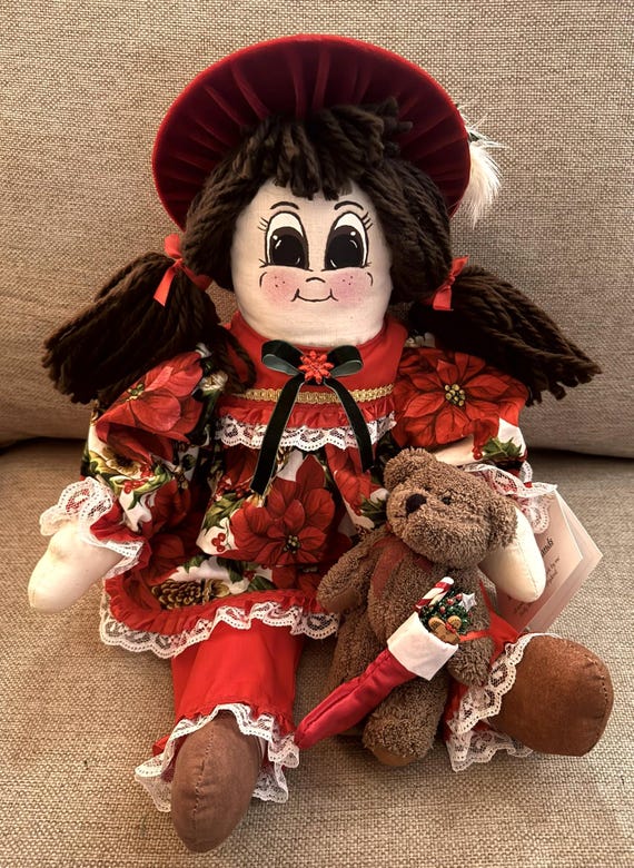 Christmas Muslin Doll-Ivy