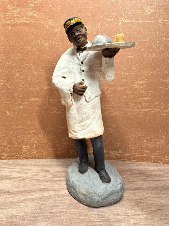 Fred Curtis Figurine-Passenger Train Dining Car Waiter