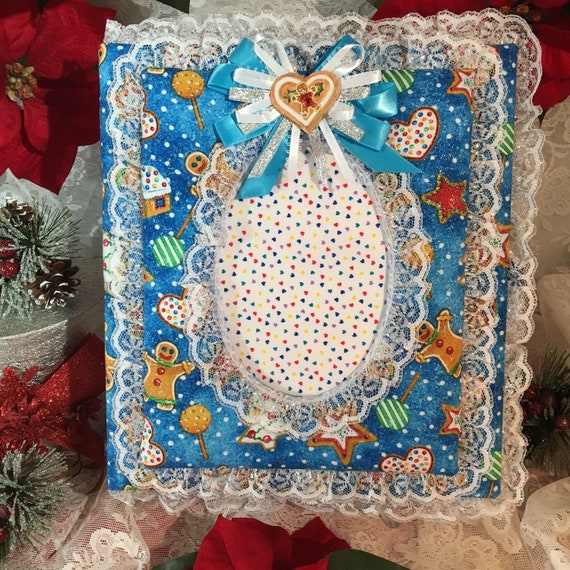 Gingerbread Cookies- 8 1/2 x 11 Christmas Photo Album