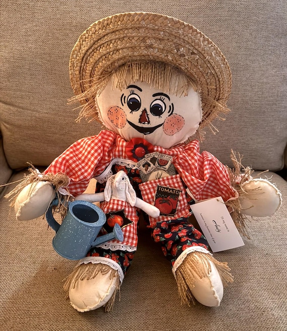 Garden Scarecrow Muslin Body Doll-Andy