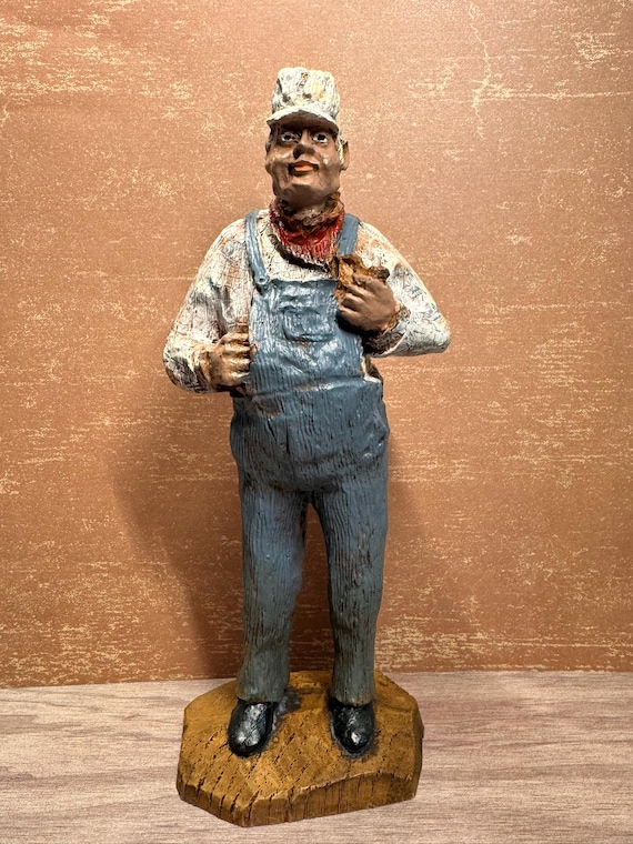 Fred Curtis Figurine-Railroad Train Engineer