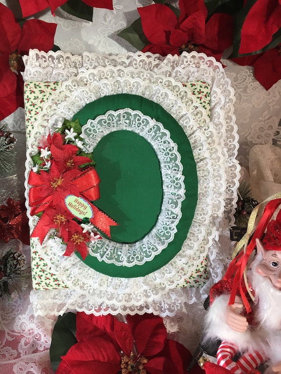 Happy Holly Days- Christmas 8 1/2 x 11 Photo Album