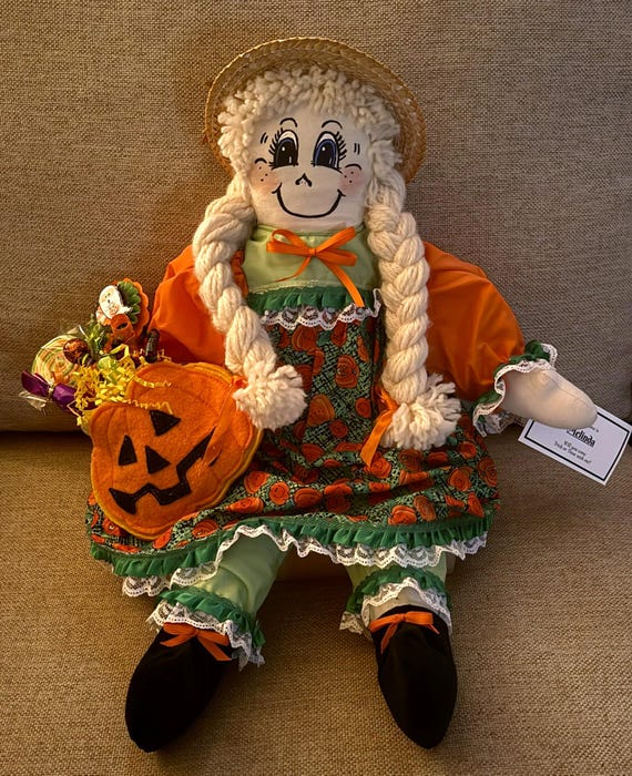 Muslin Halloween Doll-Melinda