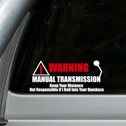 Manual Transmission Vinyl Decal Stick Shift Decal Sticker Etsy