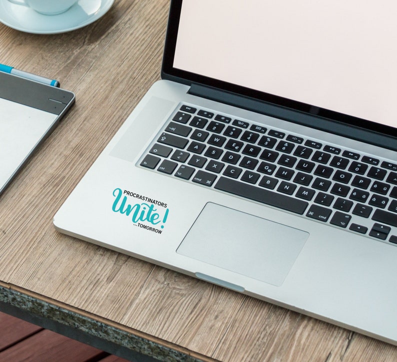 Tumbler Decal Procrastinators Unite Tomorrow Vinyl Decal Sticker Laptop Decal