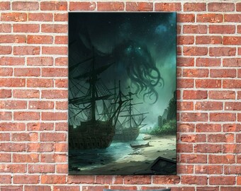 Cthulhu Wall Art Etsy