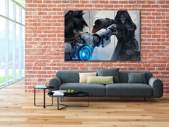 Overwatch Overwatch Canvas Overwatch Print Overwatch Art Etsy
