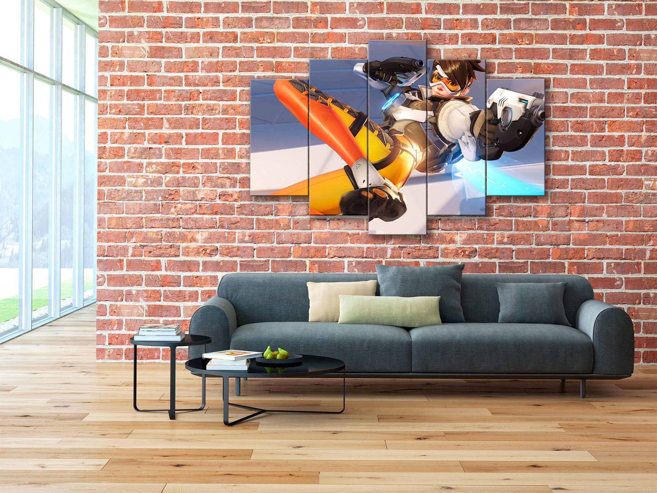 Tracer canvas Game wall decor Videogame wall art Gamerlife Etsy