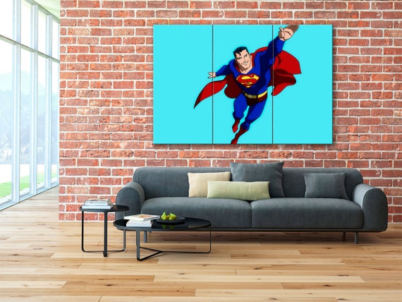 Superman Wall Art Superman Print Superman Superman On Etsy