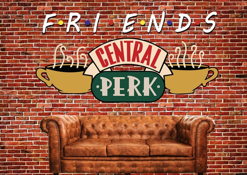 Friends TV Show Decor 5 Assorted Sizes Central Perk Etsy