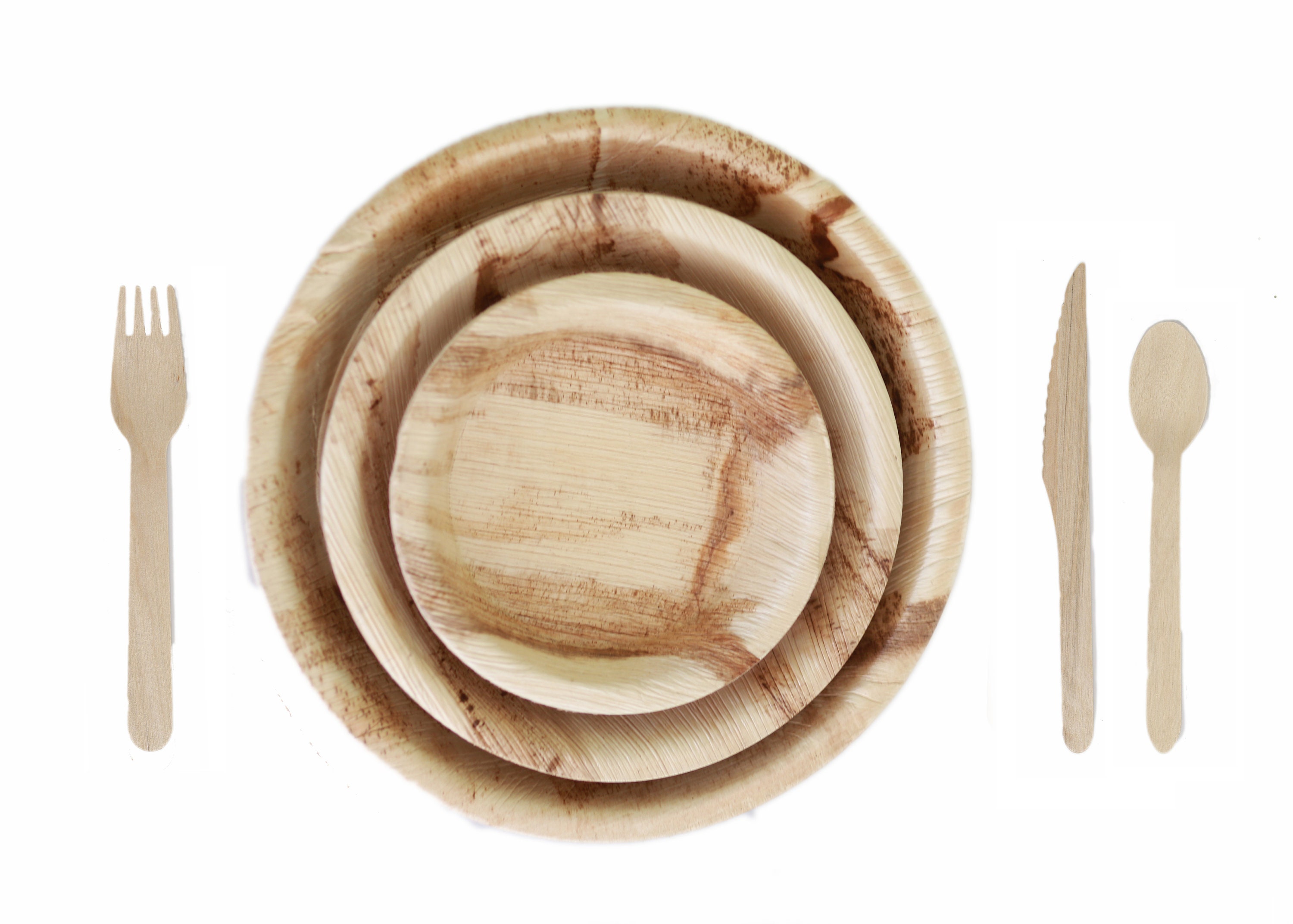 RUSTIC PAPER PLATES 8 Inch Round Camping Plates Eco Etsy