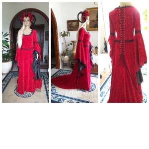Vestido tradicional irlandés para mujer, disfraz corto medieval, vestido  grande con corsé para Halloween, vestido victoriano