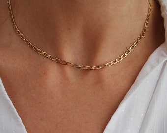 Silver 925 chain necklace, delicate choker necklace, sterling silver necklace, dainty choker necklace.