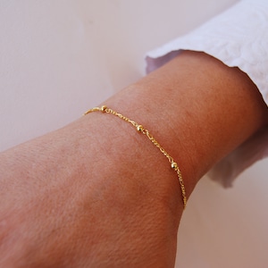 Silver 925 bracelet, balls bracelet, dainty bracelet, sterling silver bracelet, minimalist bracelet.
