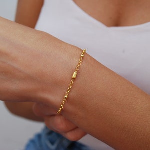 Silver 925 bracelet, sterling silver bracelet, minimalist bracelet, dainty balls bracelet.