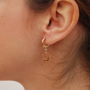 Silver 925 earrings, star earrings, dainty silver hoops, minimalist earrings, sterling silver earrings