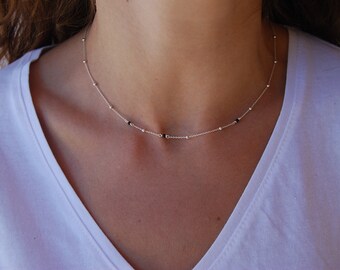 ブレスレット LESS IS MORE onyx ball necklace Harmony Dream Ball Sterling Silver Pendant With Black Onyx