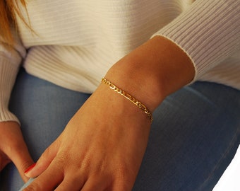 Pulseira em prata 925, pulseira em corrente, pulseira delicada.