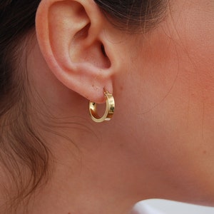 Silver 925 earrings, dainty hoops earrings, sterling silver hoops, huggies earrings, minimal hoops earrings