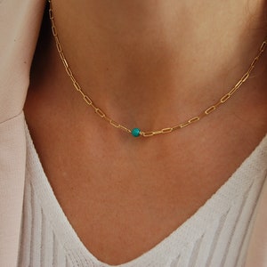 Turquoise necklace, silver 925 necklace, dainty silver choker, gemstone necklace, minimalist necklace, sterling silver necklace