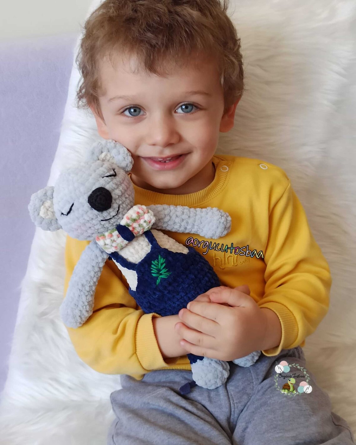 Amigurumi Koala, Animal Soft Toys, Crochet Plush Velvet, Toy Stuffed