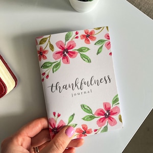 Prayer and thankfulness journal - floral A6