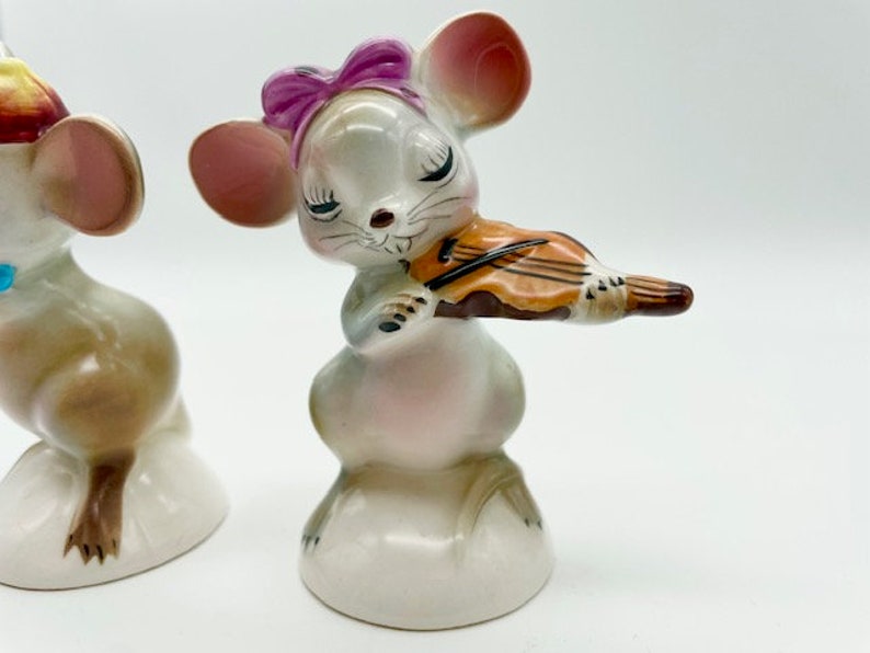 Vintage Anthropomorphic PY Japan Mice Salt and Pepper Shaker Set Etsy