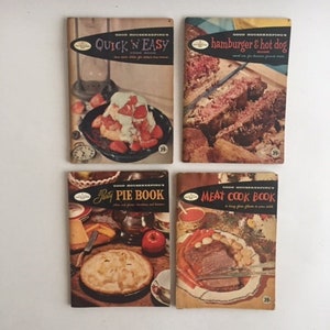 1958 Good Housekeeping Recipe Booklets, Lot of 4 books from the 1958 collection series