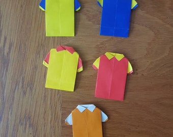 items similar to personalized origami shirt and pants with origami shirt and pants