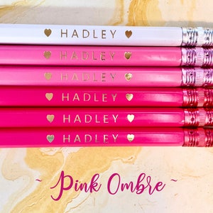 Custom Pencils, Personalized Pencils, Back to School, Gift, Wedding, Birthday, Teacher gift, Teacher Appreciation, Free Shipping, Hexagon