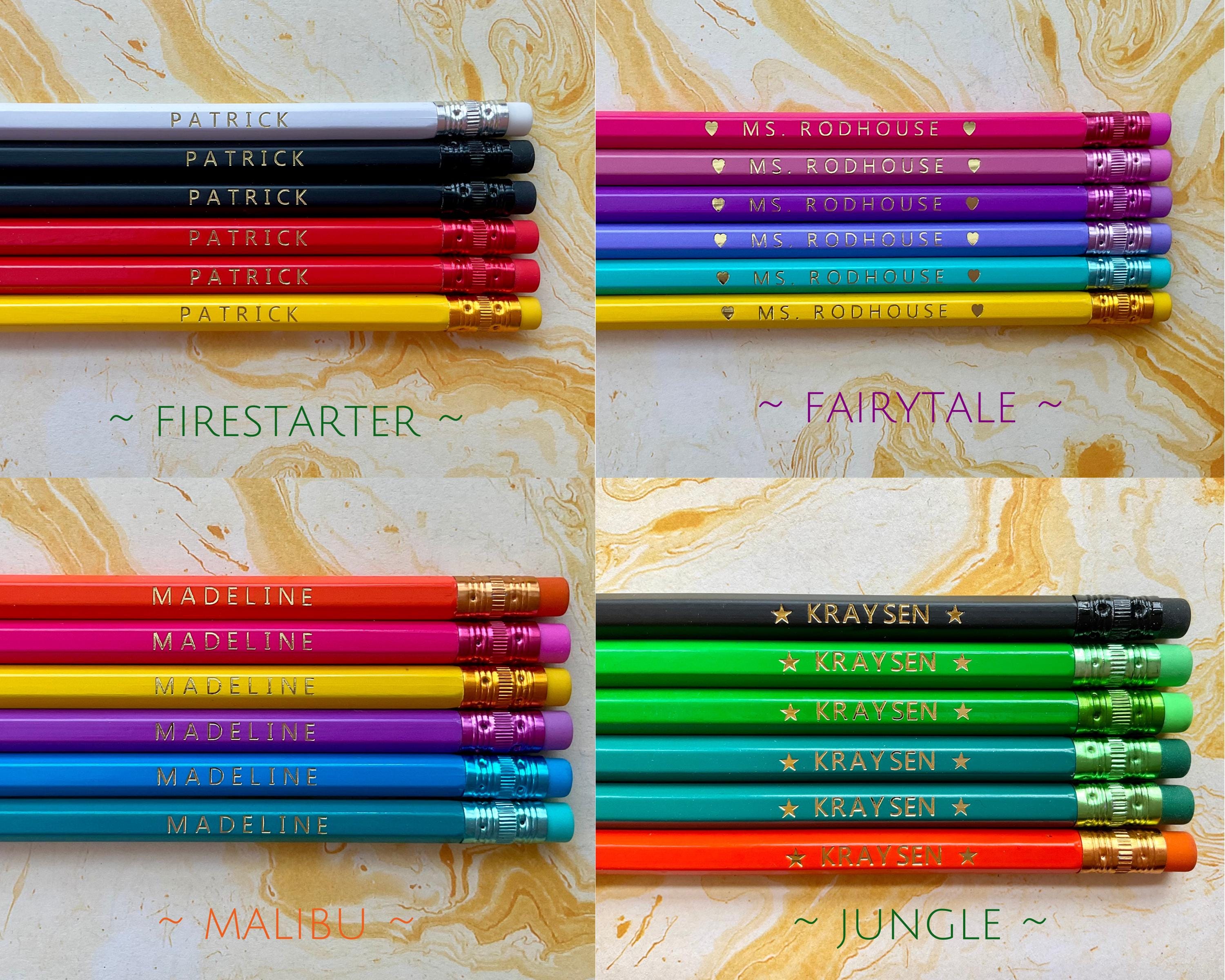 Custom Pencils, Personalized Pencils, Back to School, Gift, Wedding, Birthday, Teacher gift, Teacher Appreciation, Free Shipping, Hexagon