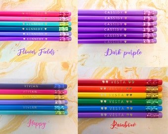 Back to School Supplies, Custom Pencils, Personalized Pencils, Student, Gift, Teacher gift, Teacher Appreciation, Free Shipping, Hexagon